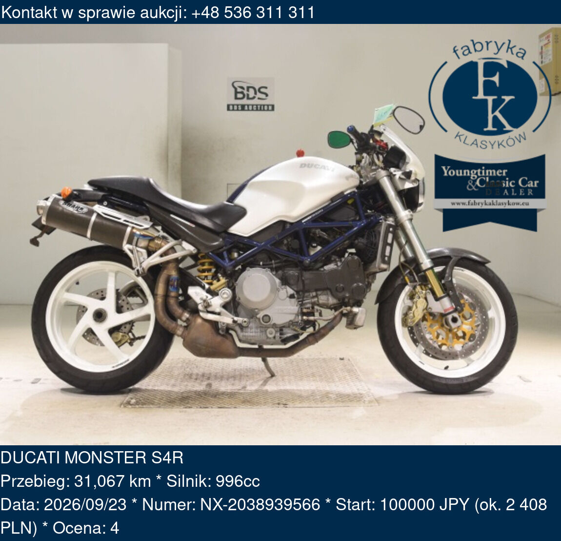 DUCATI MONSTER S4R  - zdjęcie 2