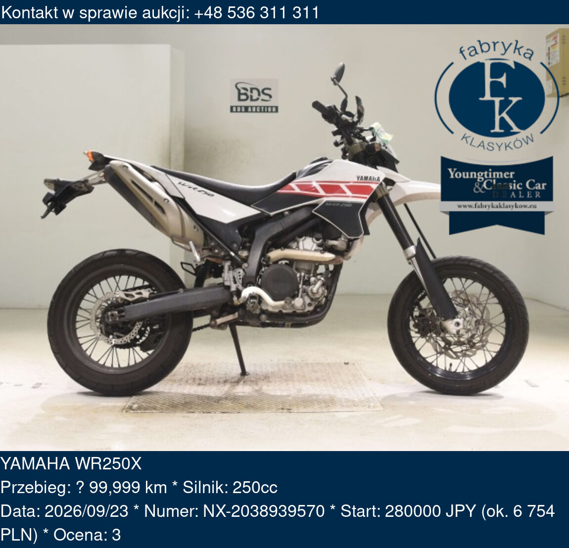 YAMAHA WR250X - zdjęcie 2