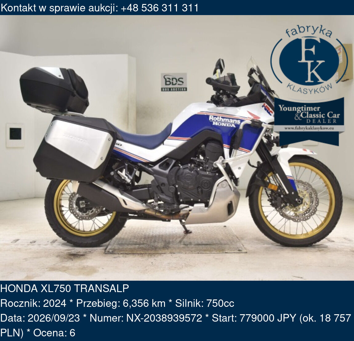 HONDA XL750 TRANSALP 2024 - zdjęcie 2