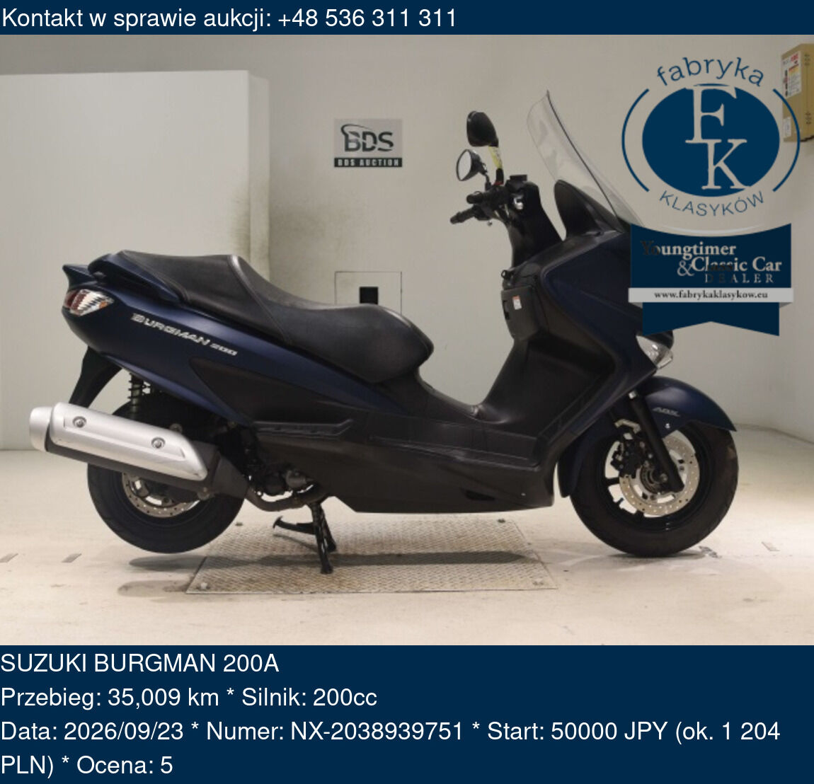SUZUKI BURGMAN 200A  - zdjęcie 2