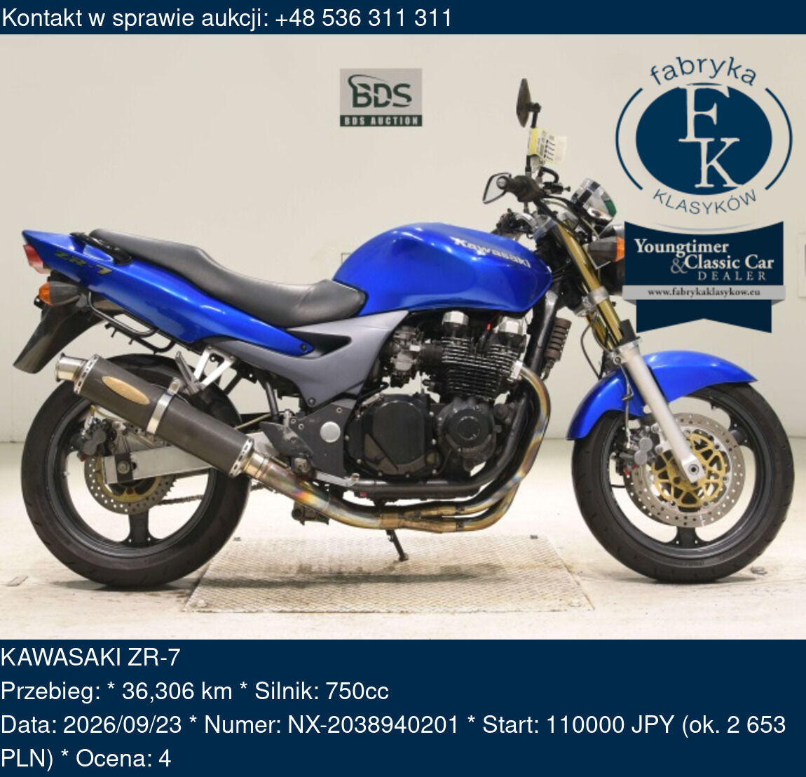 KAWASAKI ZR-7 - zdjęcie 2