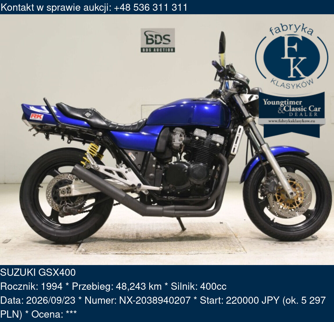 SUZUKI GSX400 1994 - zdjęcie 2