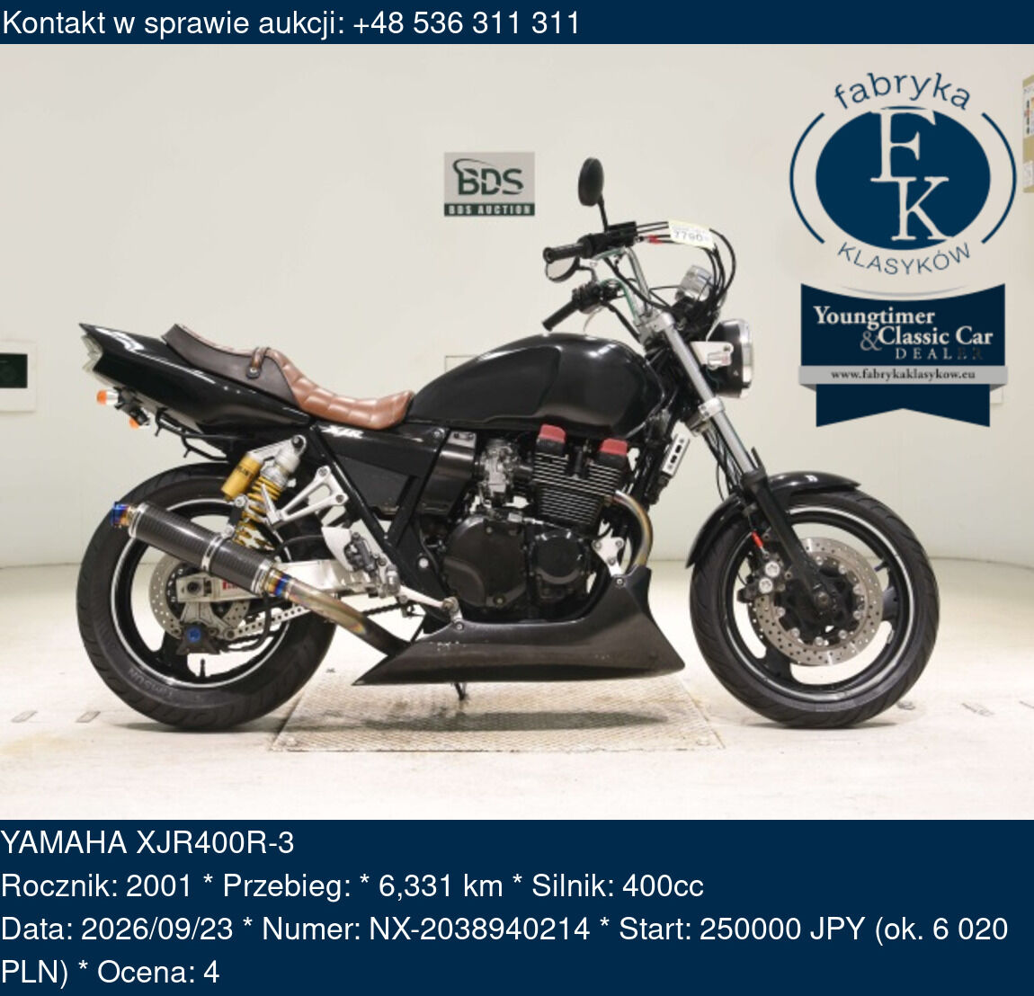 YAMAHA XJR400R-3 2001 - zdjęcie 2