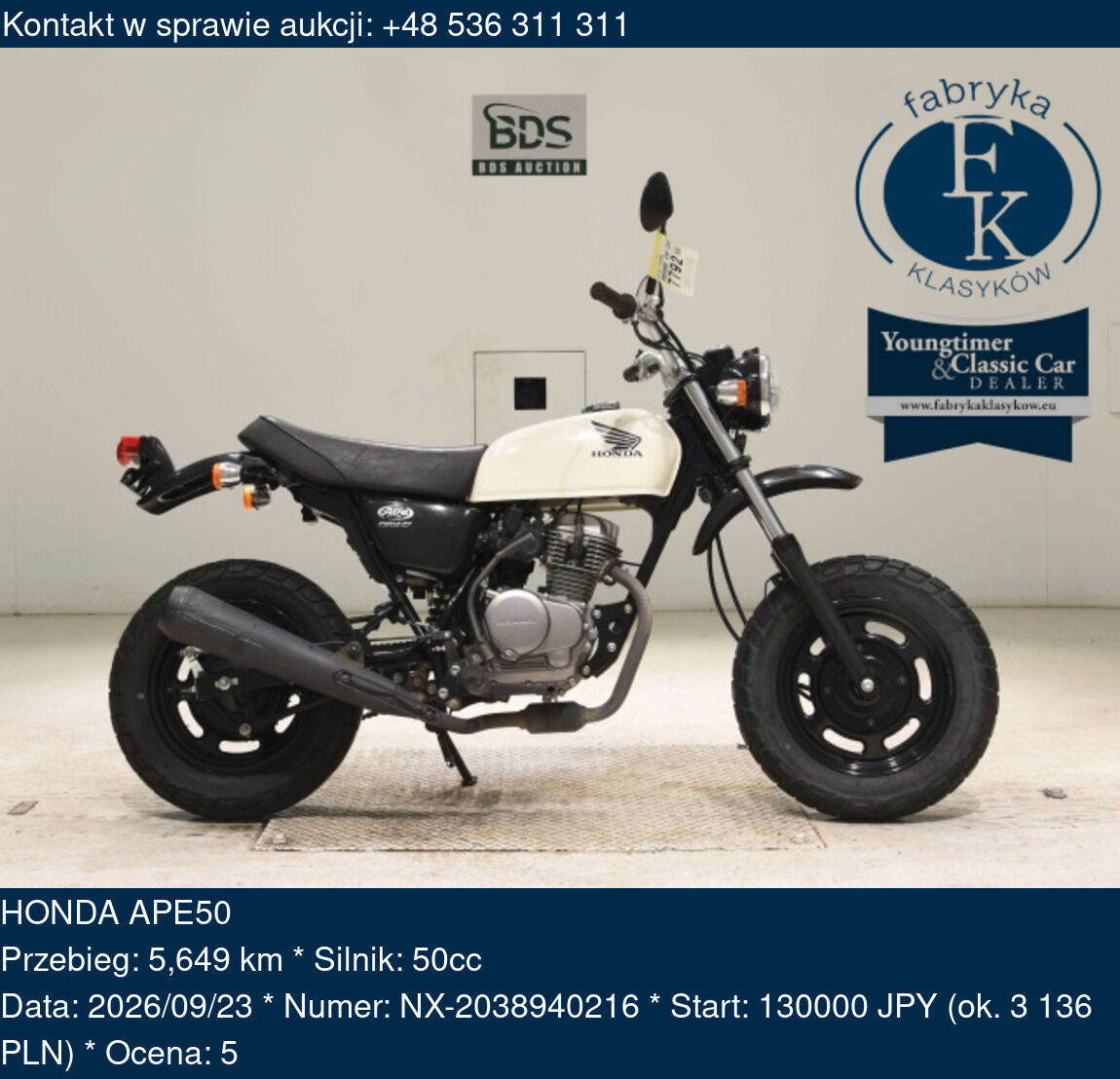 HONDA APE50 - zdjęcie 2