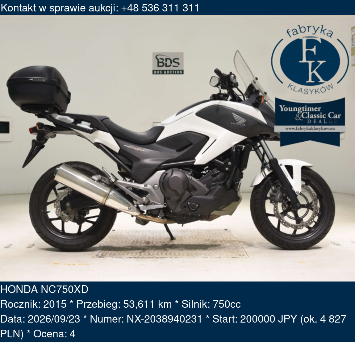 HONDA NC750XD 2015 - zdjęcie 2