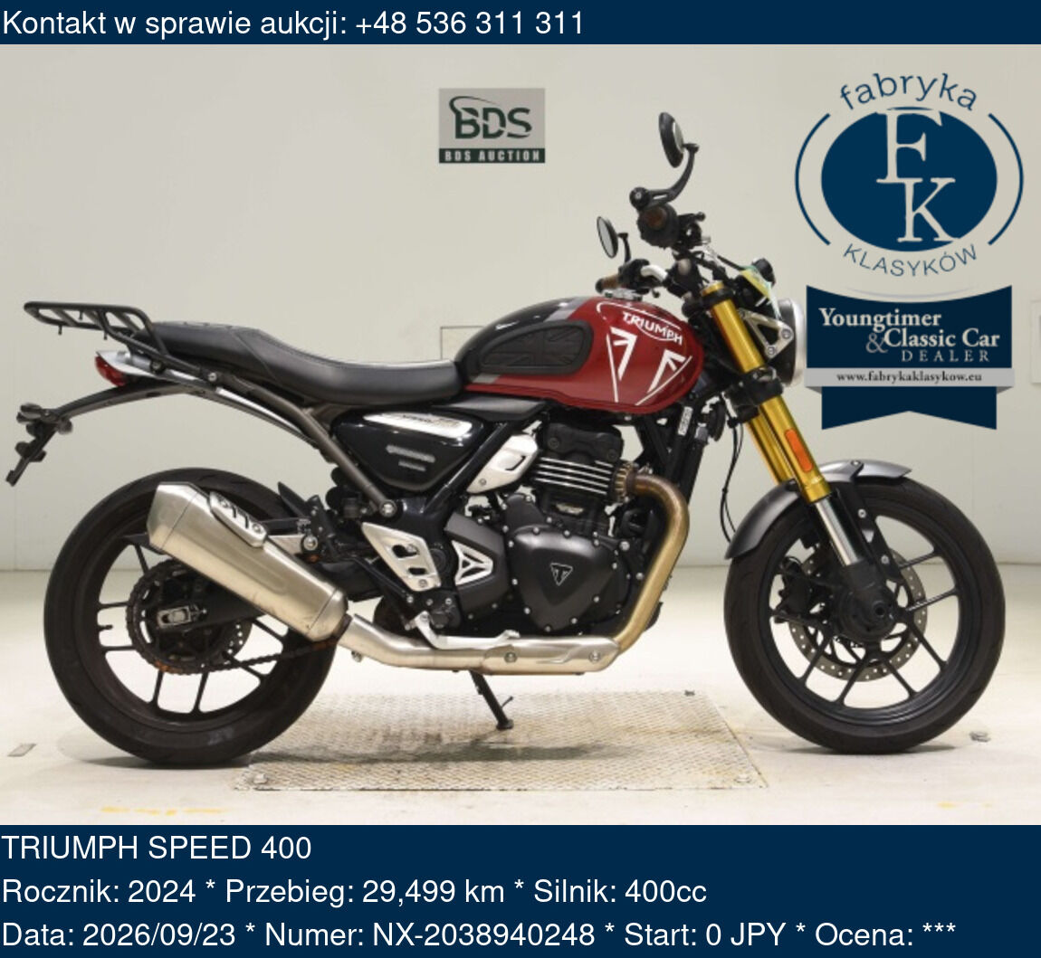 TRIUMPH SPEED 400 2024 - zdjęcie 2