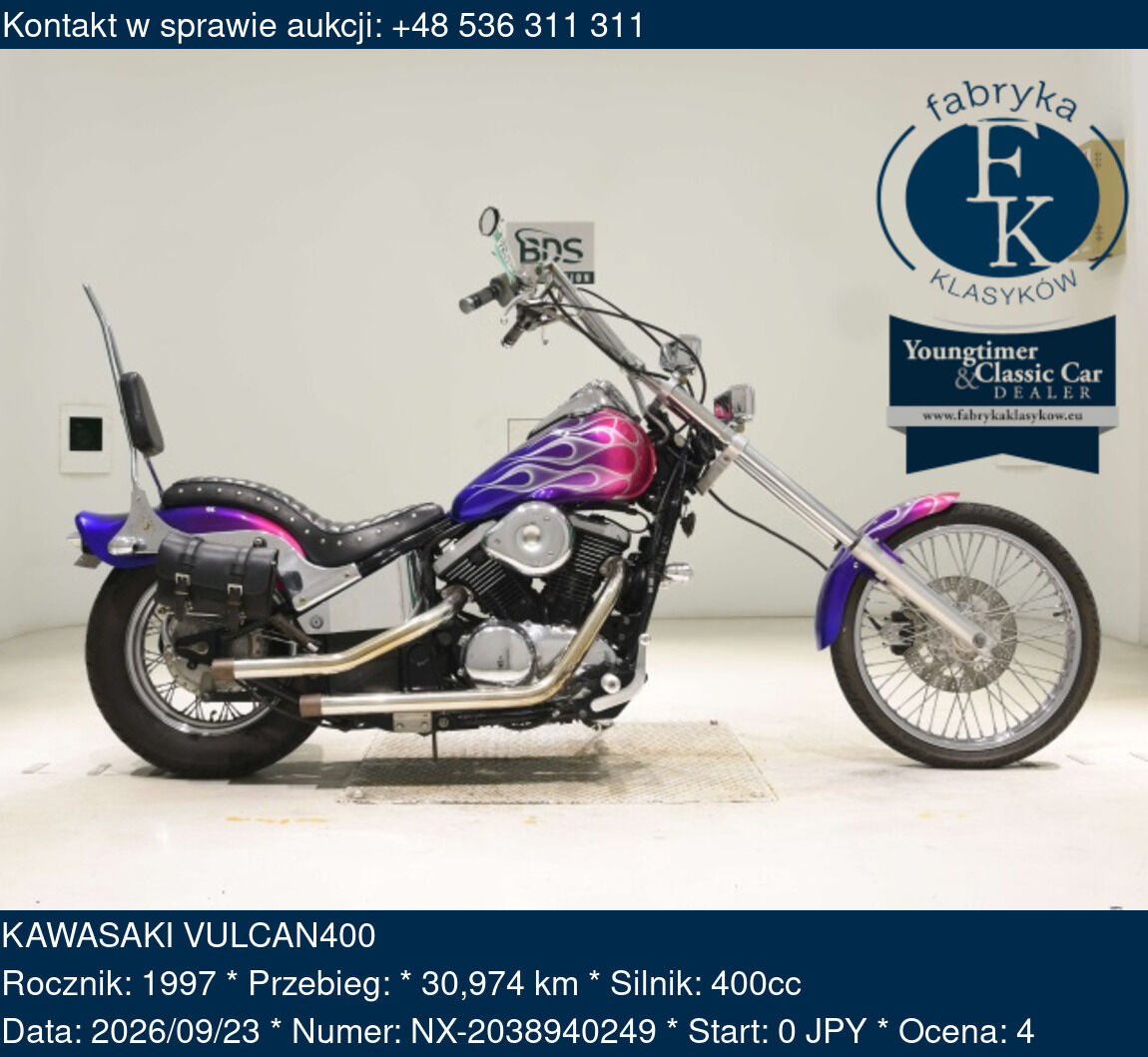 KAWASAKI VULCAN400 1997 - zdjęcie 2