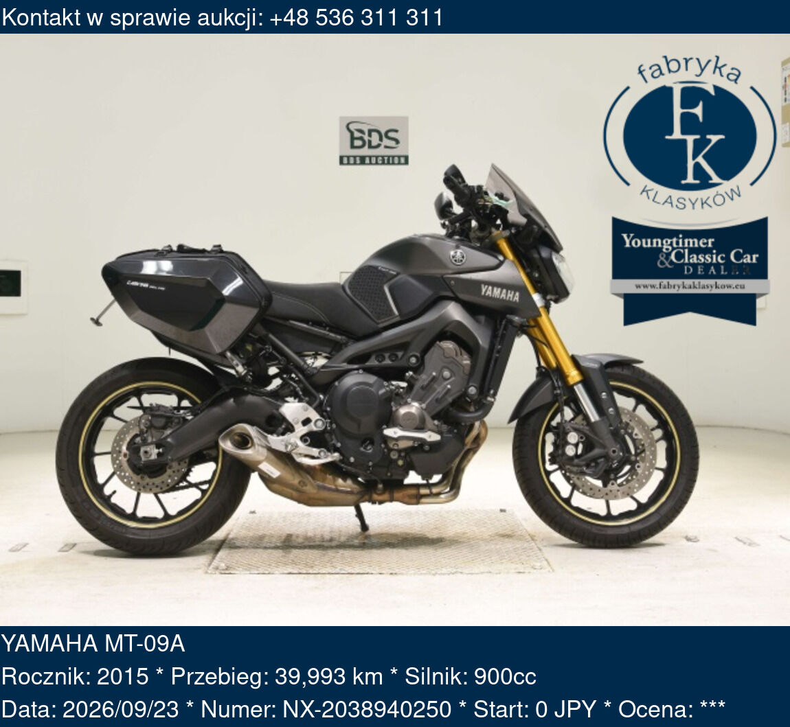 YAMAHA MT-09A 2015 - zdjęcie 2