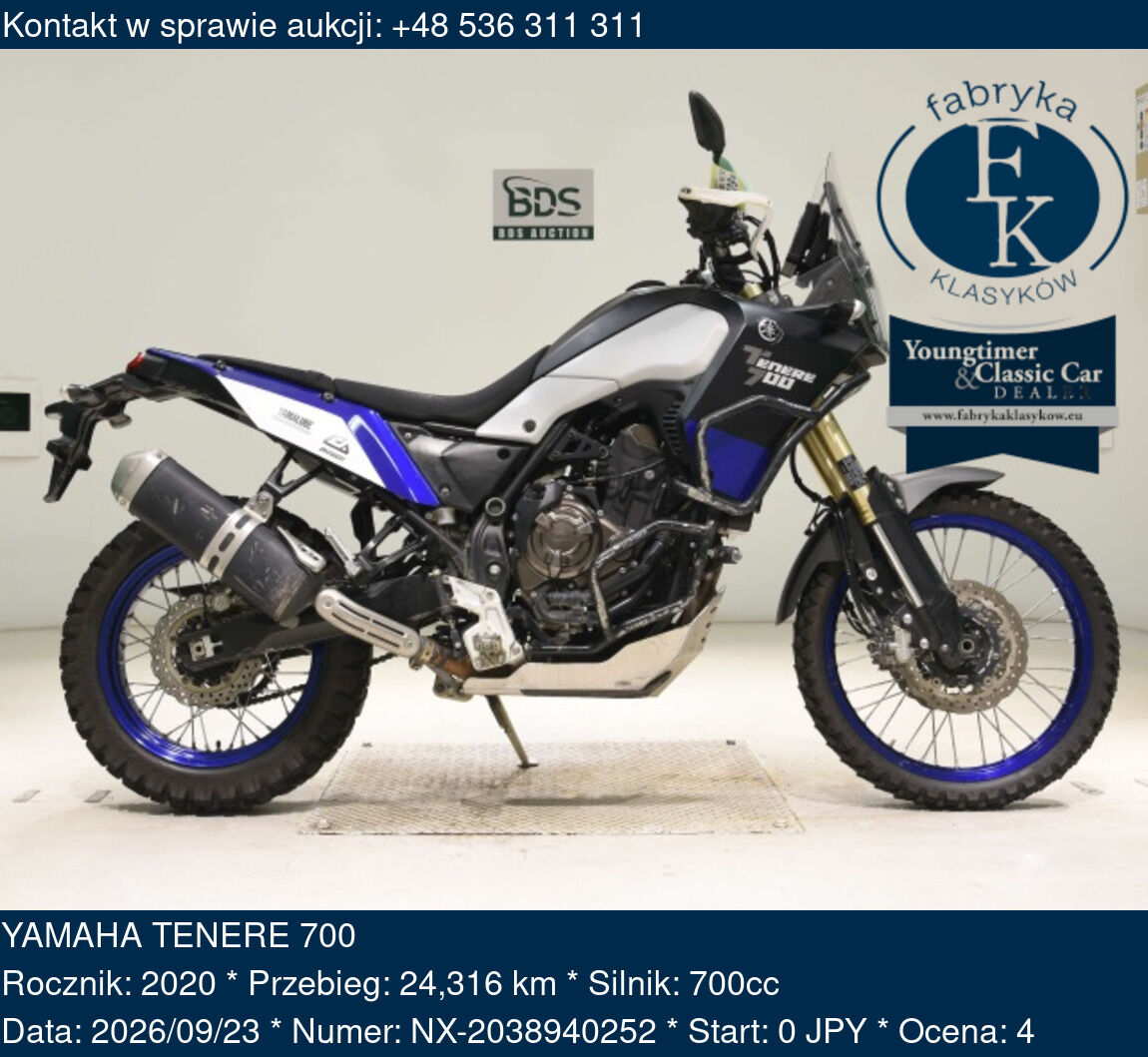 YAMAHA TENERE 700 2020 - zdjęcie 2