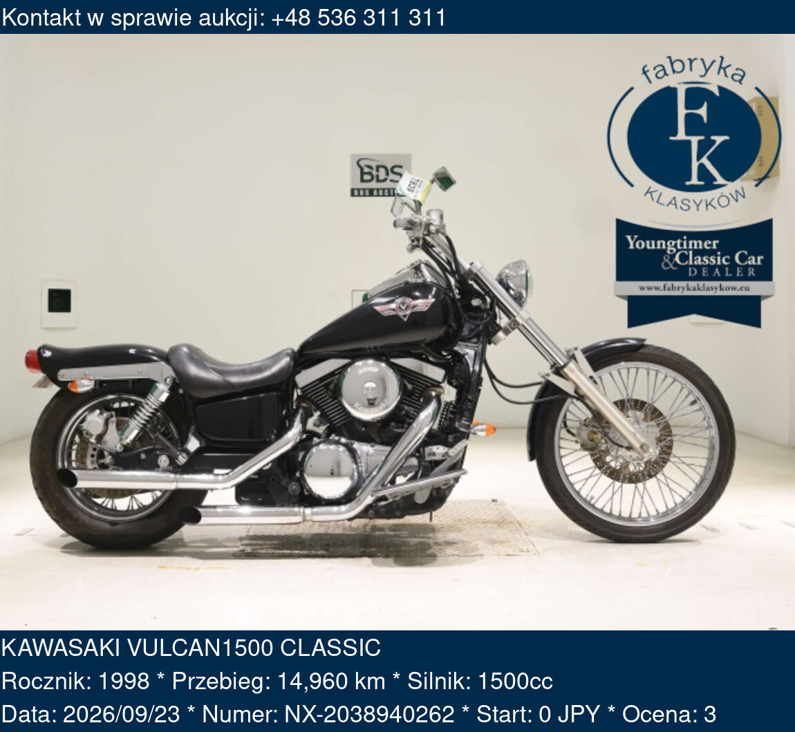 KAWASAKI VULCAN1500 CLASSIC 1998 - zdjęcie 2