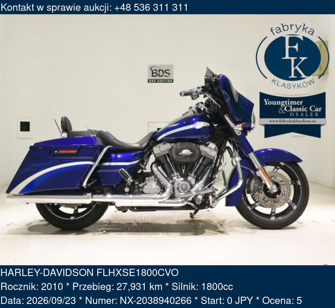 HARLEY-DAVIDSON FLHXSE1800CVO 2010 - zdjęcie 2