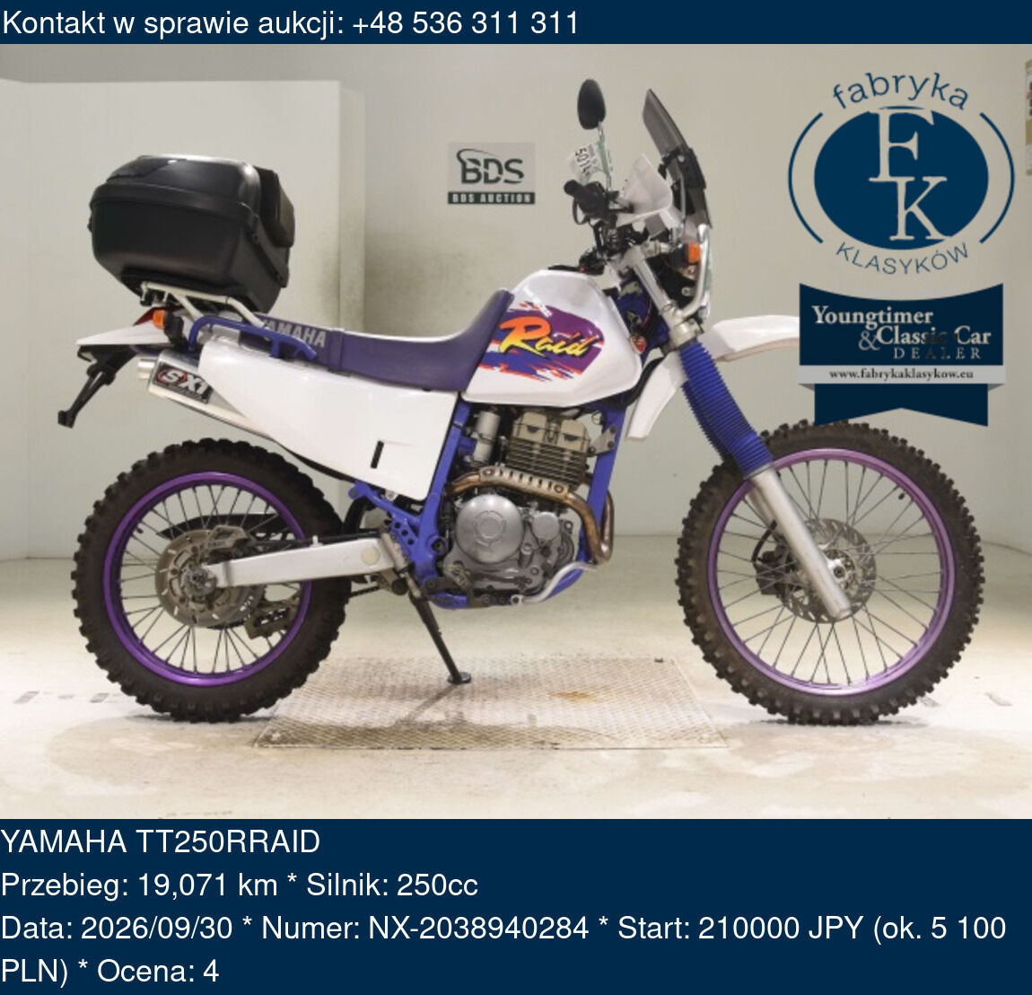 YAMAHA TT250RRAID - zdjęcie 2