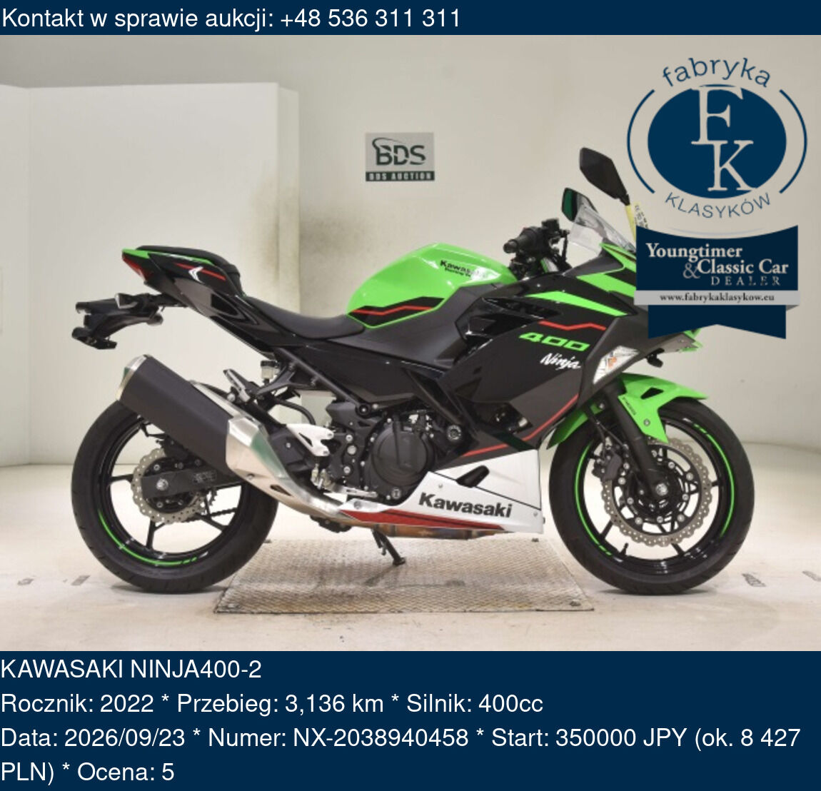 KAWASAKI NINJA400-2 2022 - zdjęcie 2