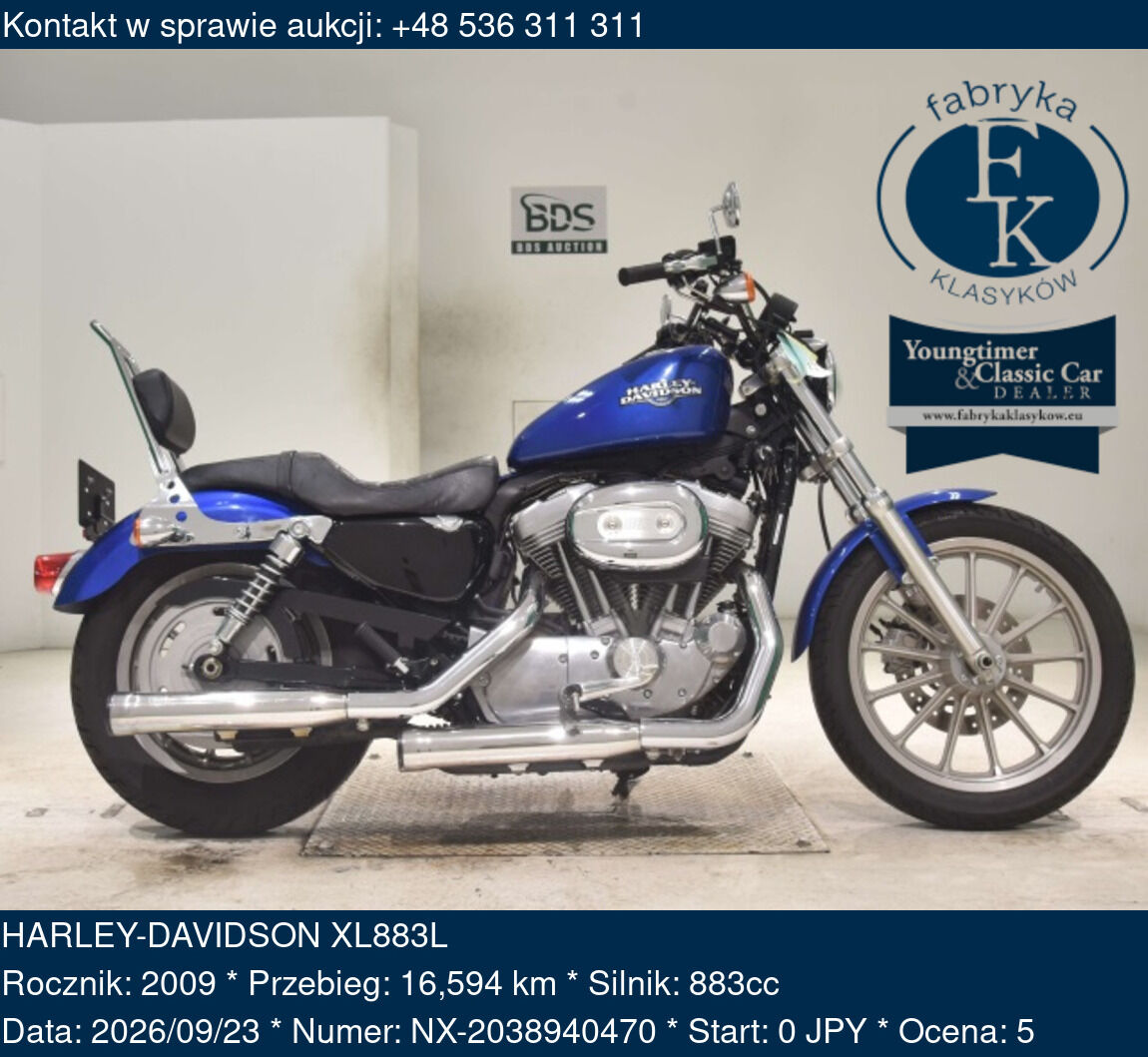 HARLEY-DAVIDSON XL883L 2009 - zdjęcie 2