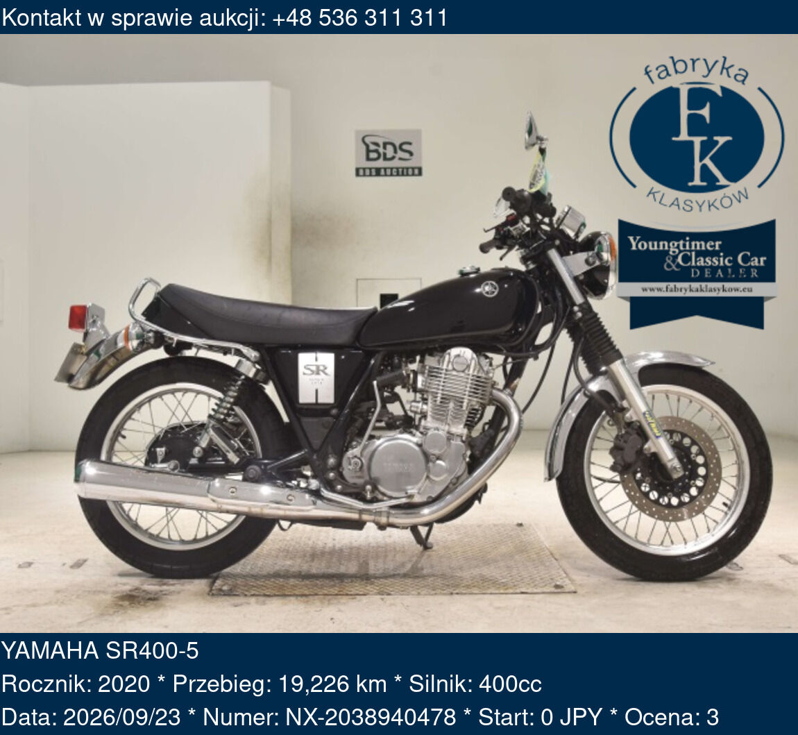 YAMAHA SR400-5 2020 - zdjęcie 2