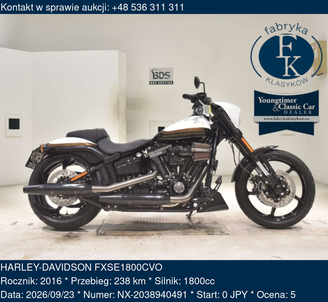 HARLEY-DAVIDSON FXSE1800CVO 2016 - zdjęcie 2