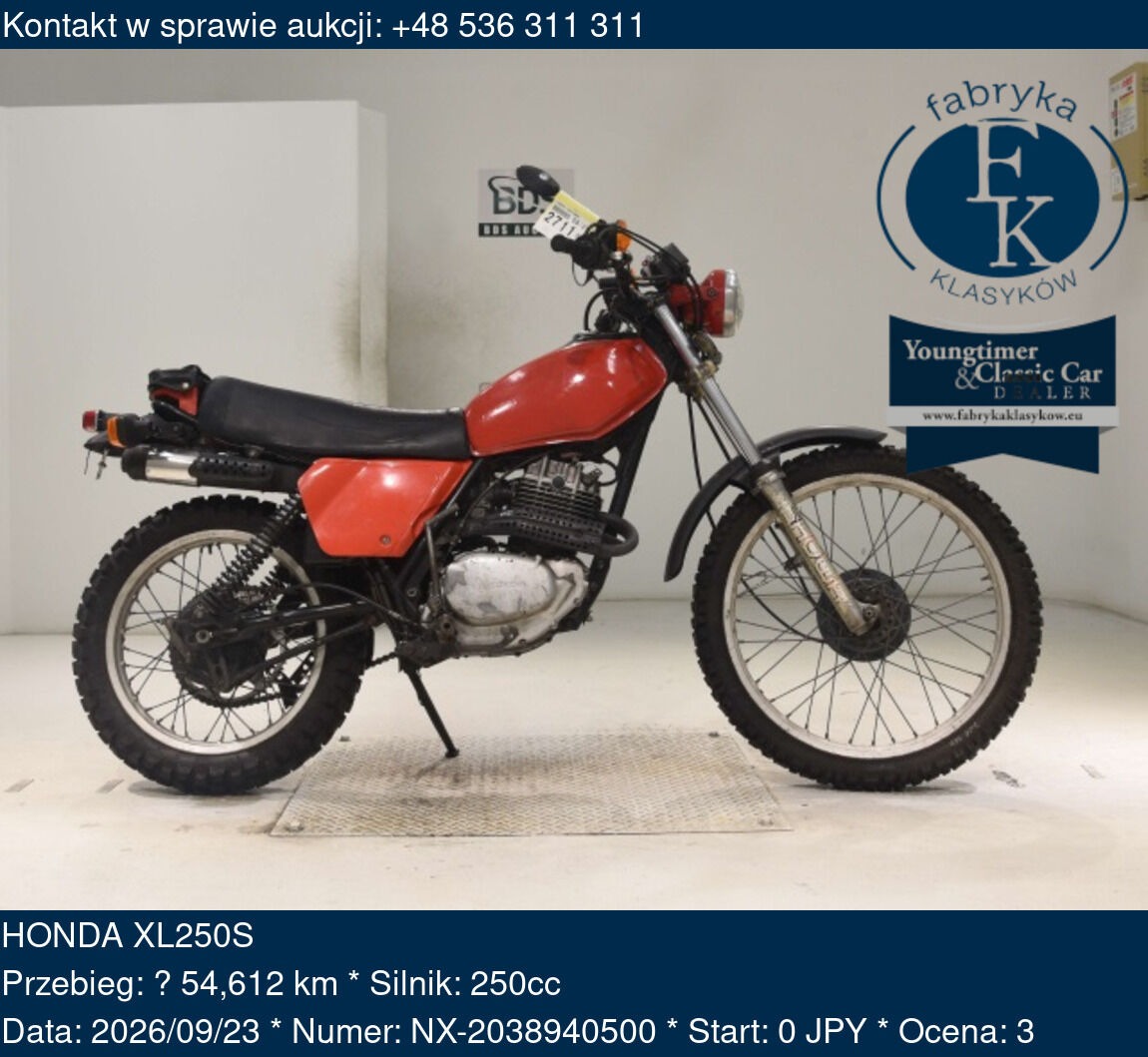 HONDA XL250S  - zdjęcie 2