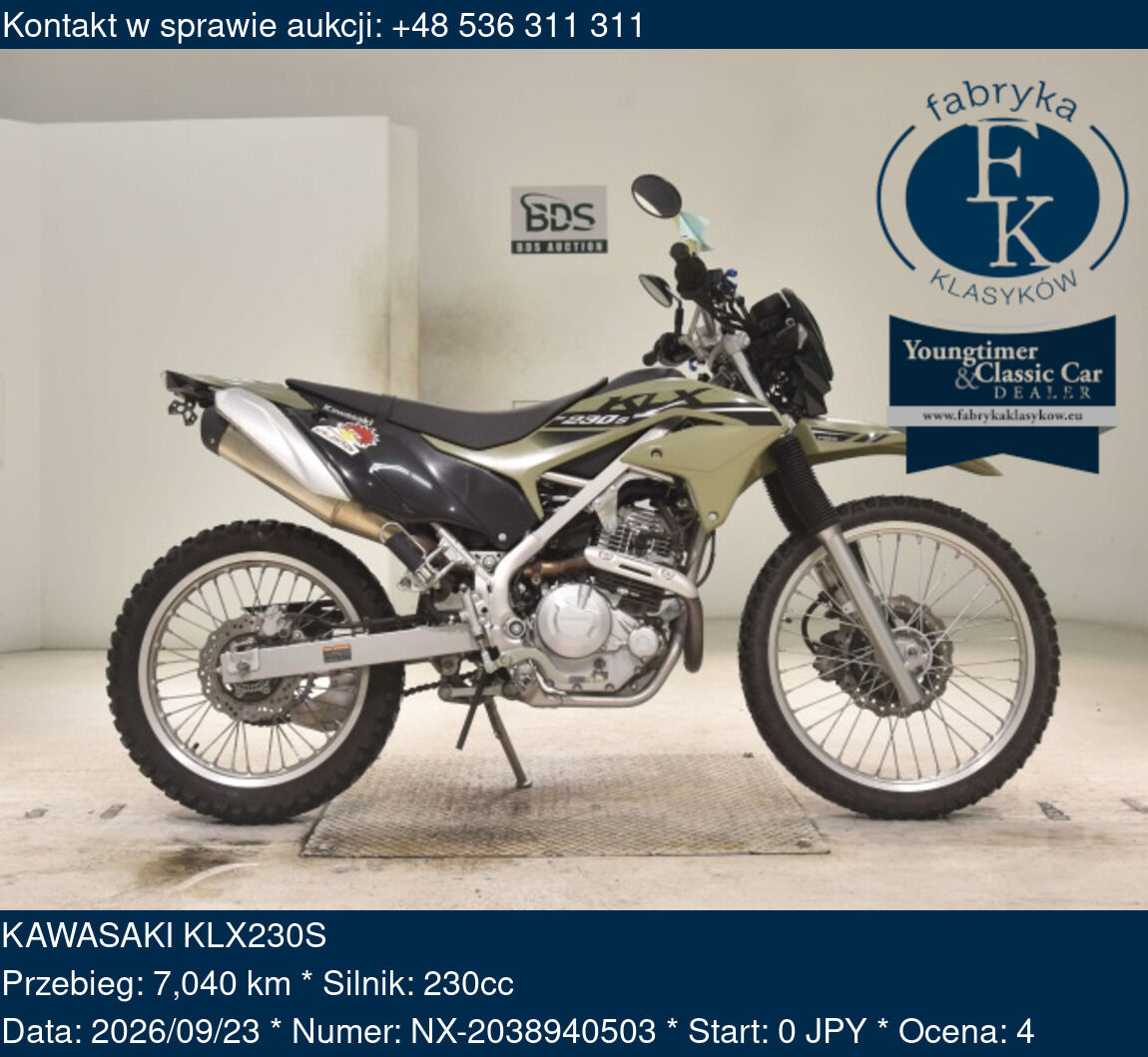 KAWASAKI KLX230S - zdjęcie 2