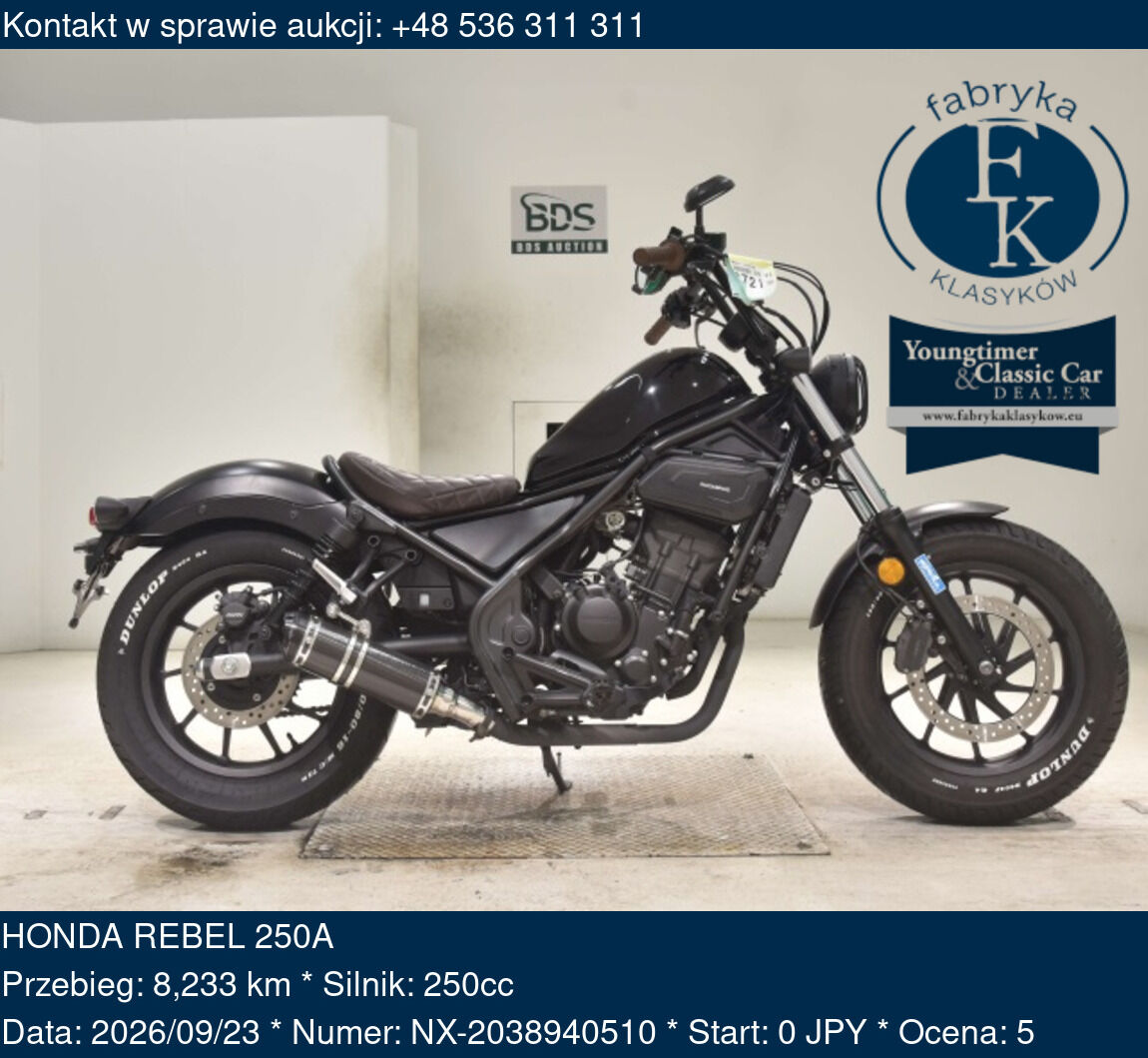 HONDA REBEL 250A  - zdjęcie 2