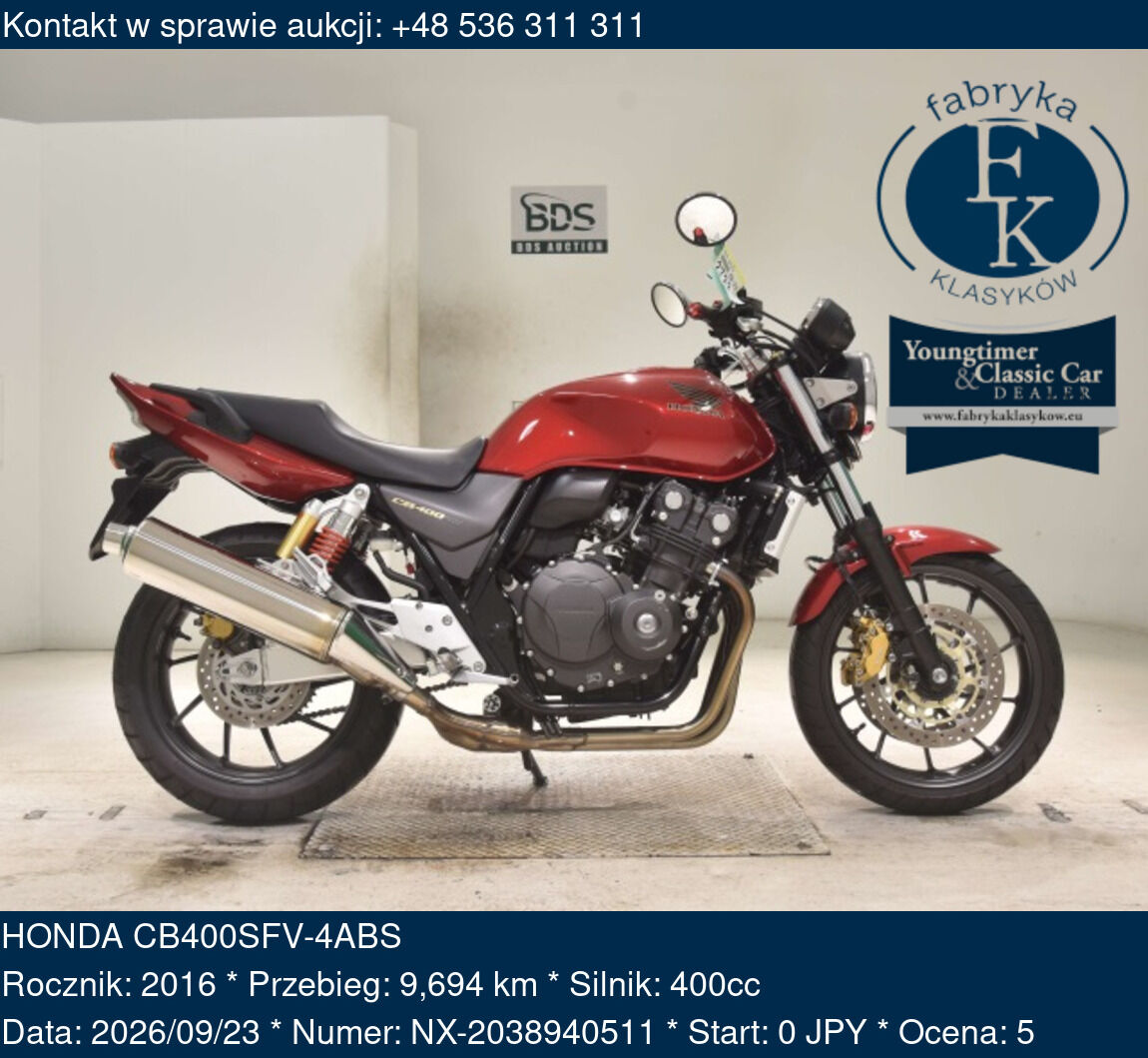 HONDA CB400SFV-4ABS 2016 - zdjęcie 2