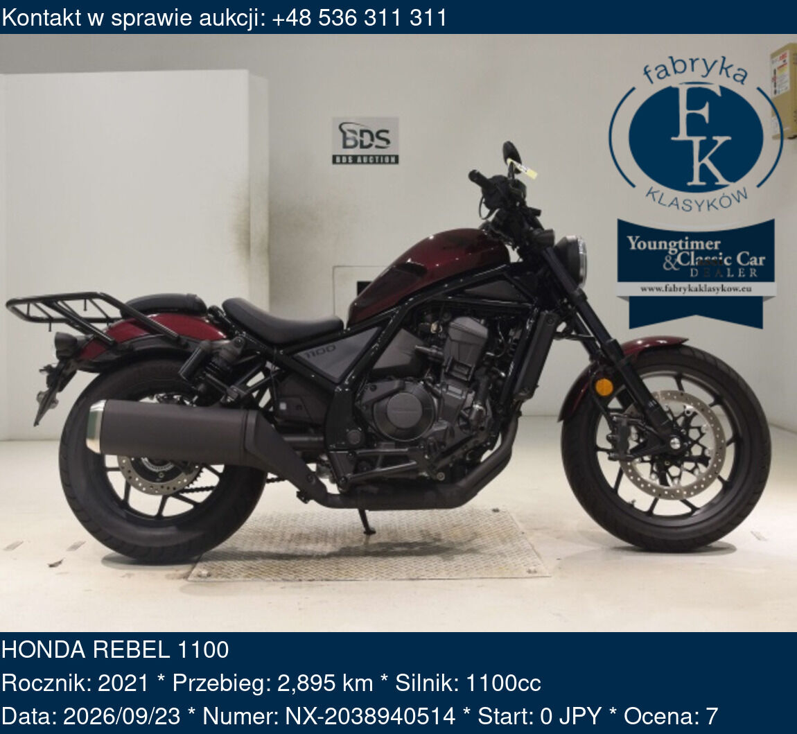 HONDA REBEL 1100 2021 - zdjęcie 2