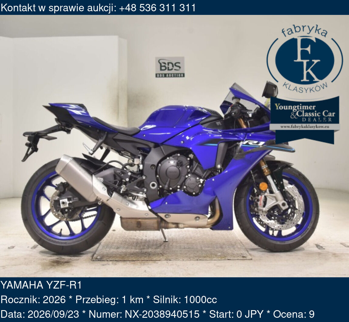YAMAHA YZF-R1 2026 - zdjęcie 2