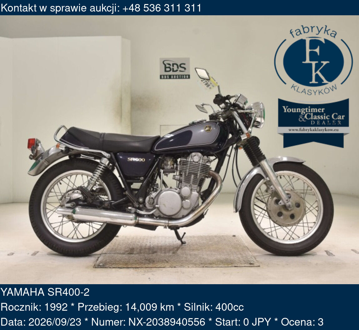 YAMAHA SR400-2 1992 - zdjęcie 2