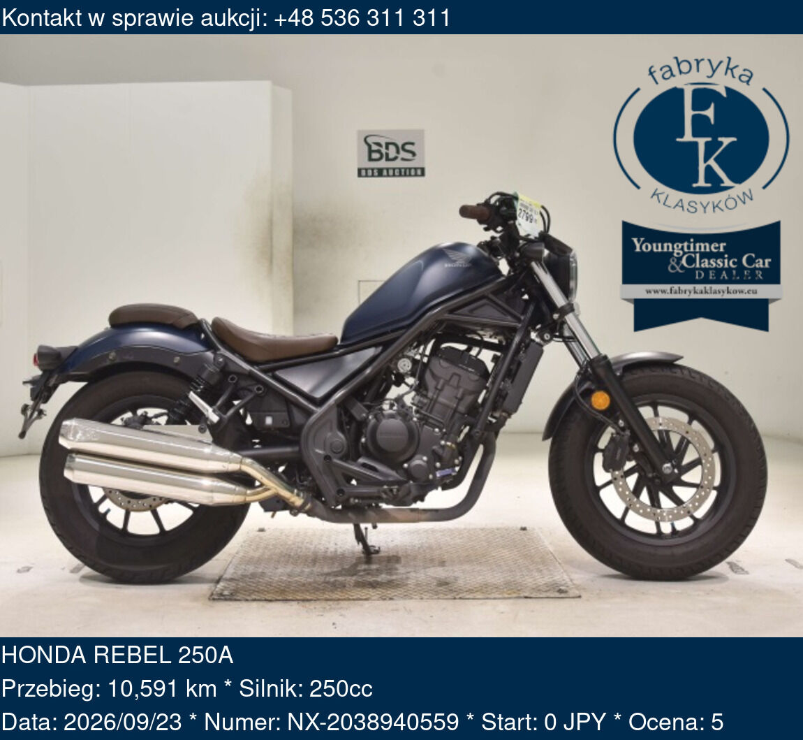 HONDA REBEL 250A  - zdjęcie 2