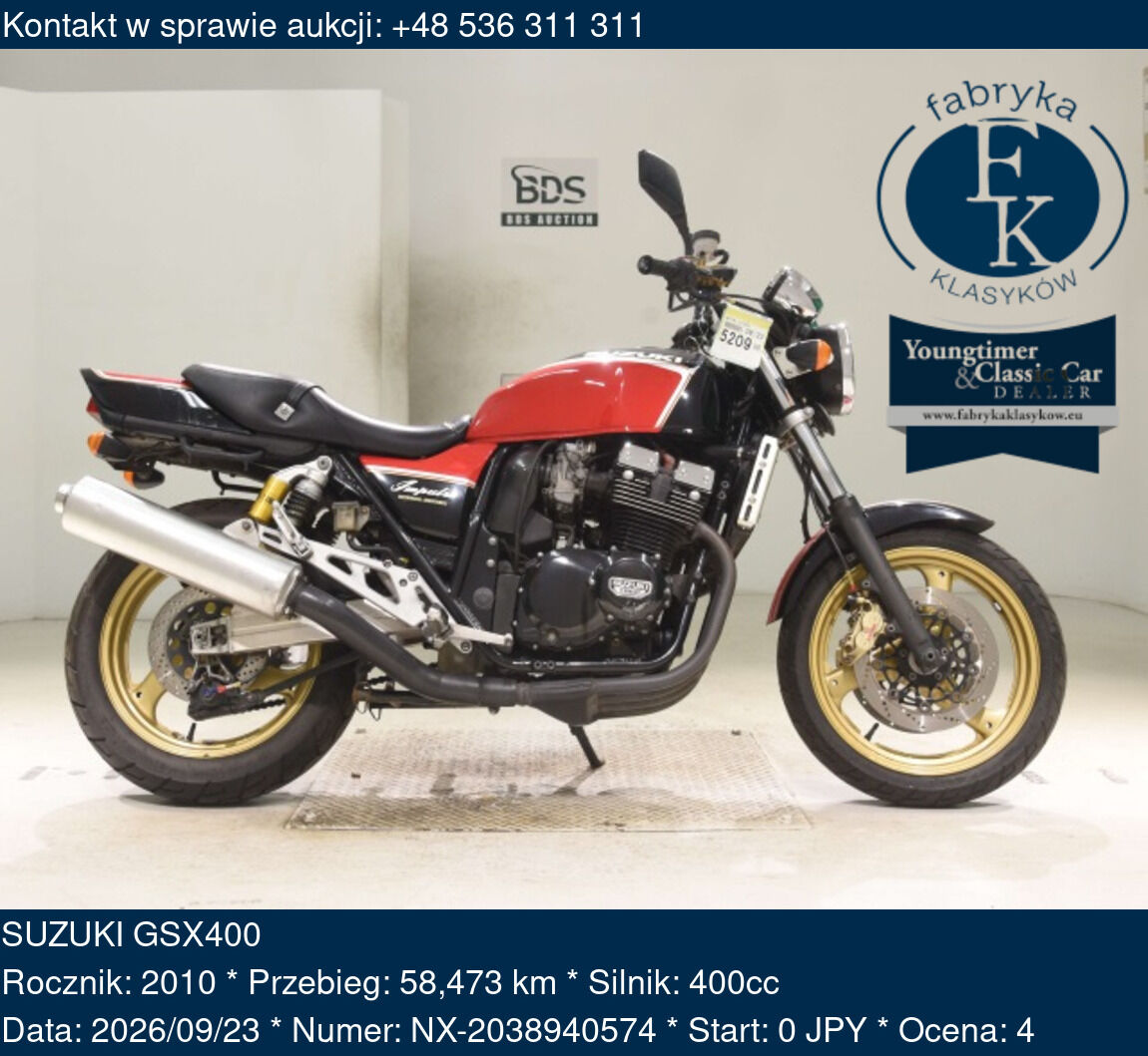 SUZUKI GSX400 2010 - zdjęcie 2