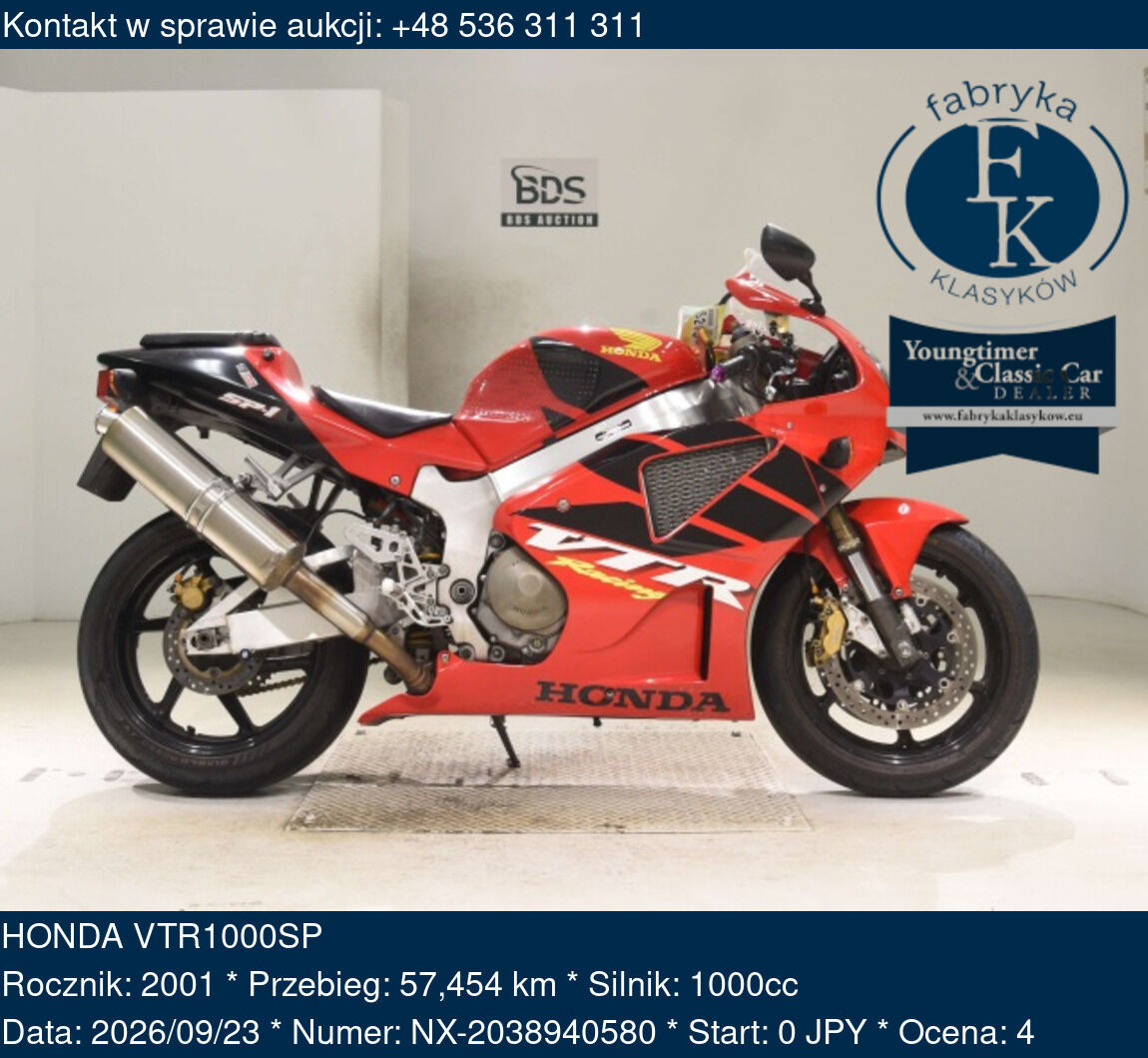 HONDA VTR1000SP 2001 - zdjęcie 2