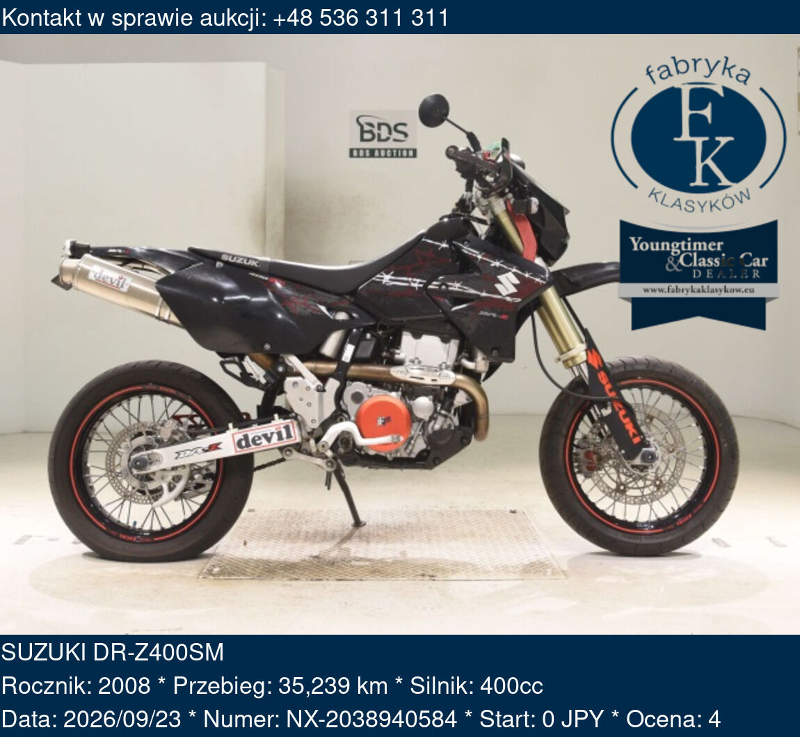 SUZUKI DR-Z400SM 2008 - zdjęcie 2