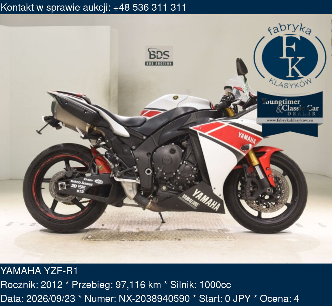 YAMAHA YZF-R1 2012 - zdjęcie 2