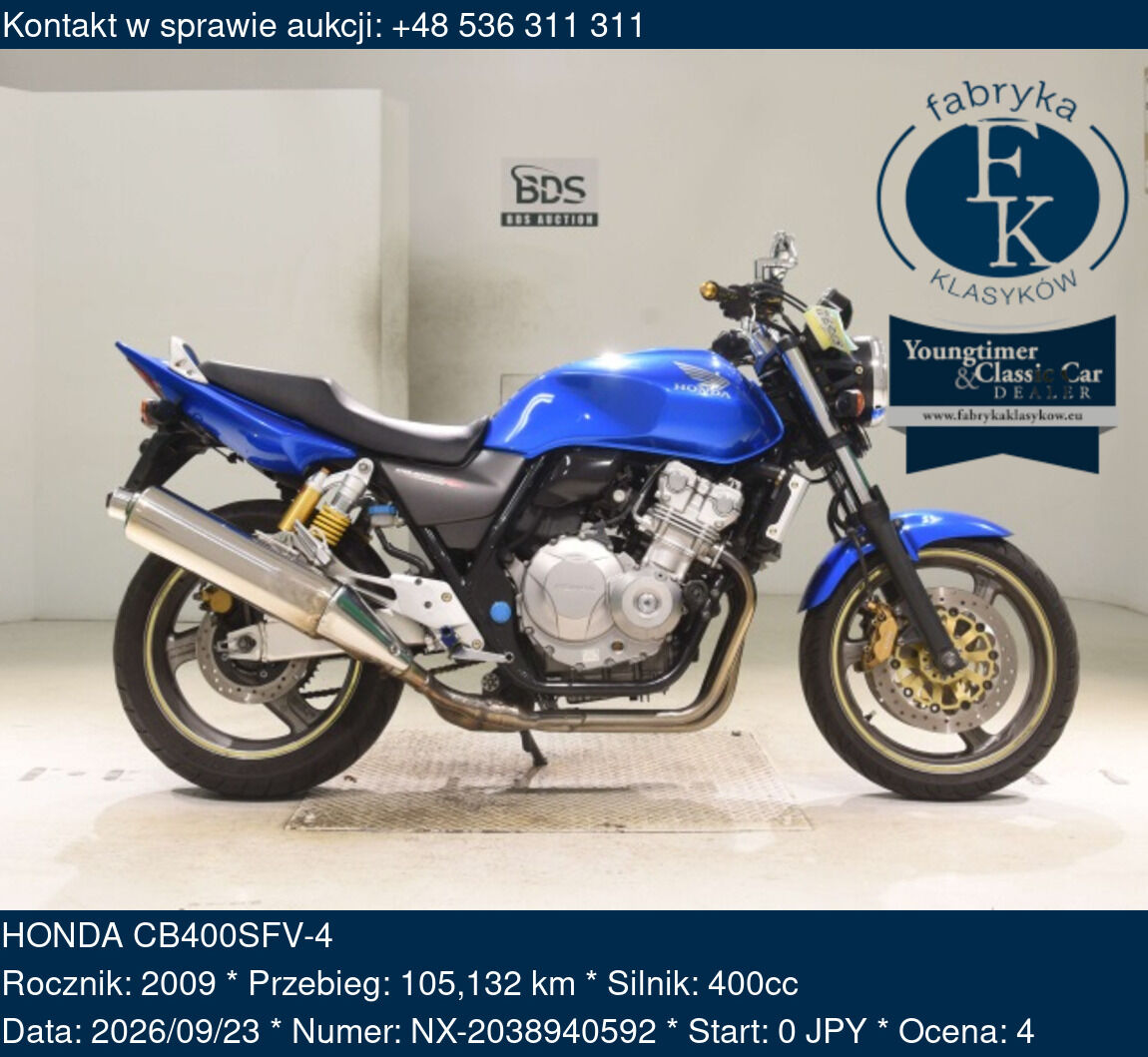 HONDA CB400SFV-4 2009 - zdjęcie 2
