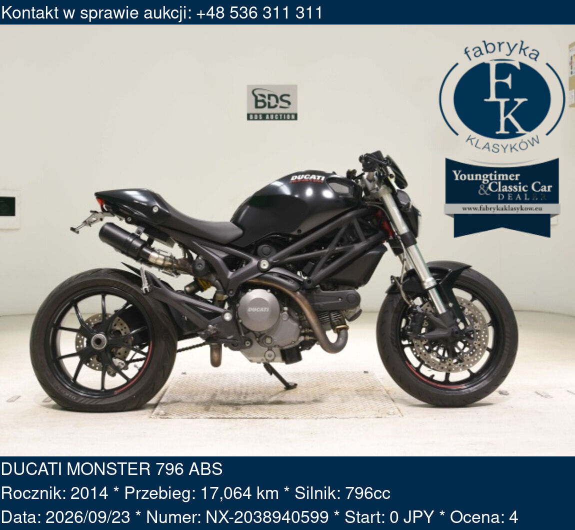 DUCATI MONSTER 796 ABS 2014 - zdjęcie 2