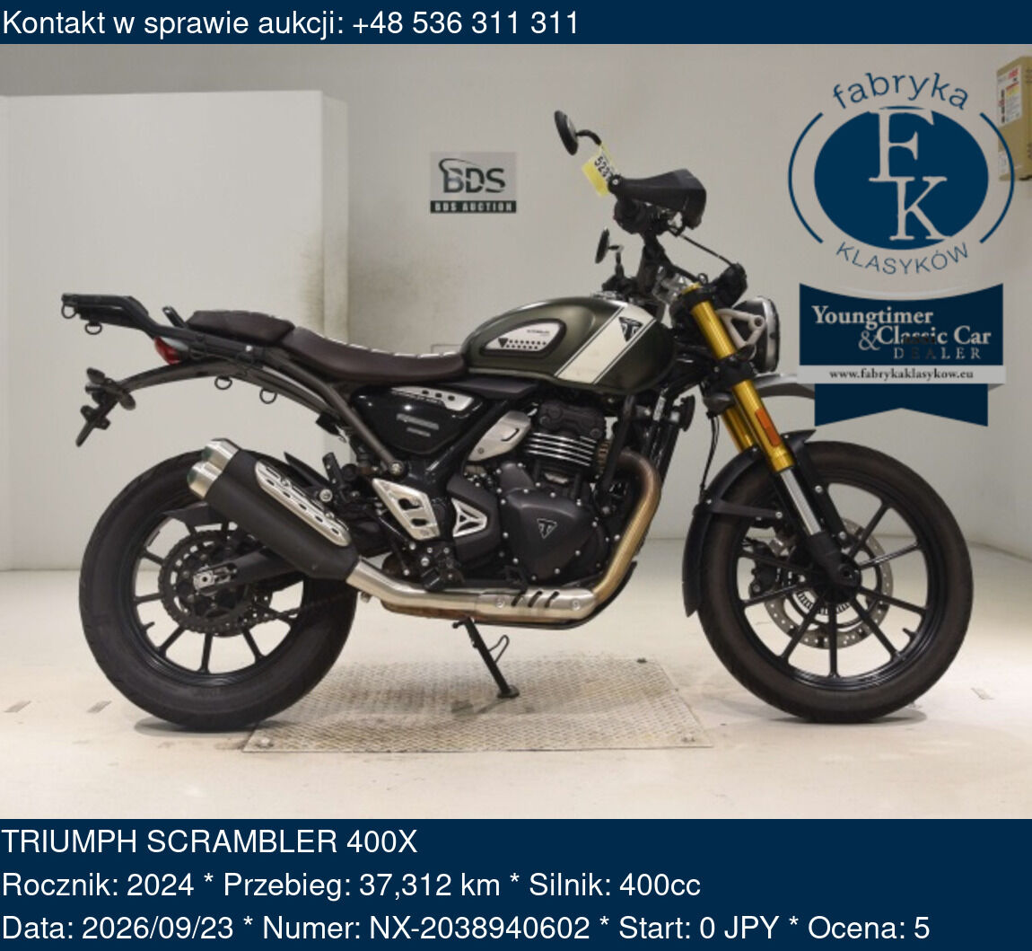 TRIUMPH SCRAMBLER 400X 2024 - zdjęcie 2