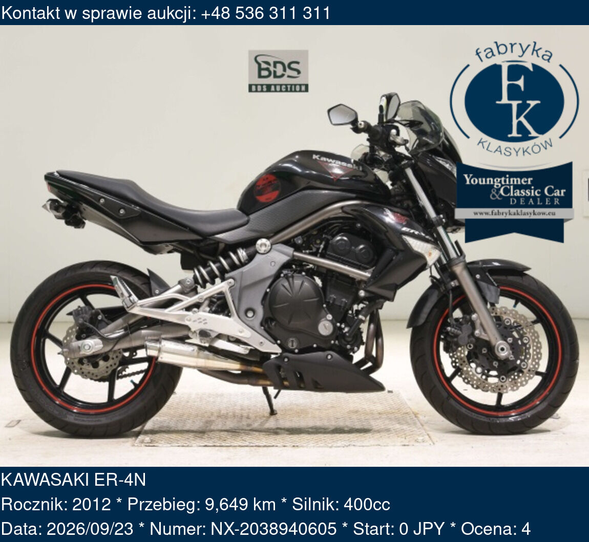 KAWASAKI ER-4N 2012 - zdjęcie 2