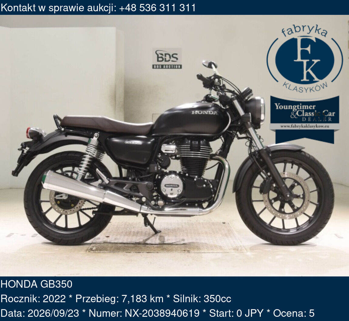 HONDA GB350 2022 - zdjęcie 2