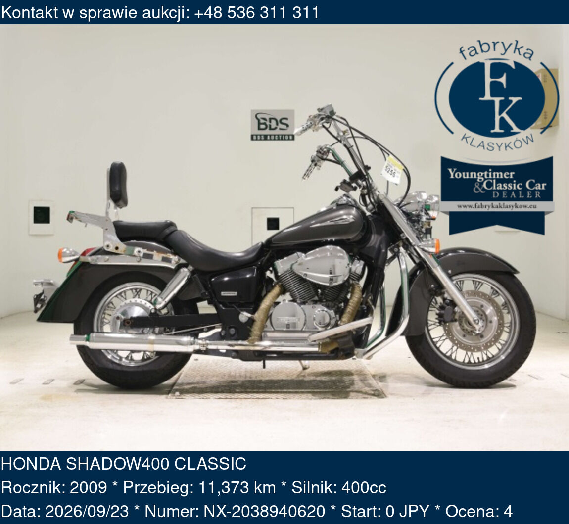 HONDA SHADOW400 CLASSIC 2009 - zdjęcie 2