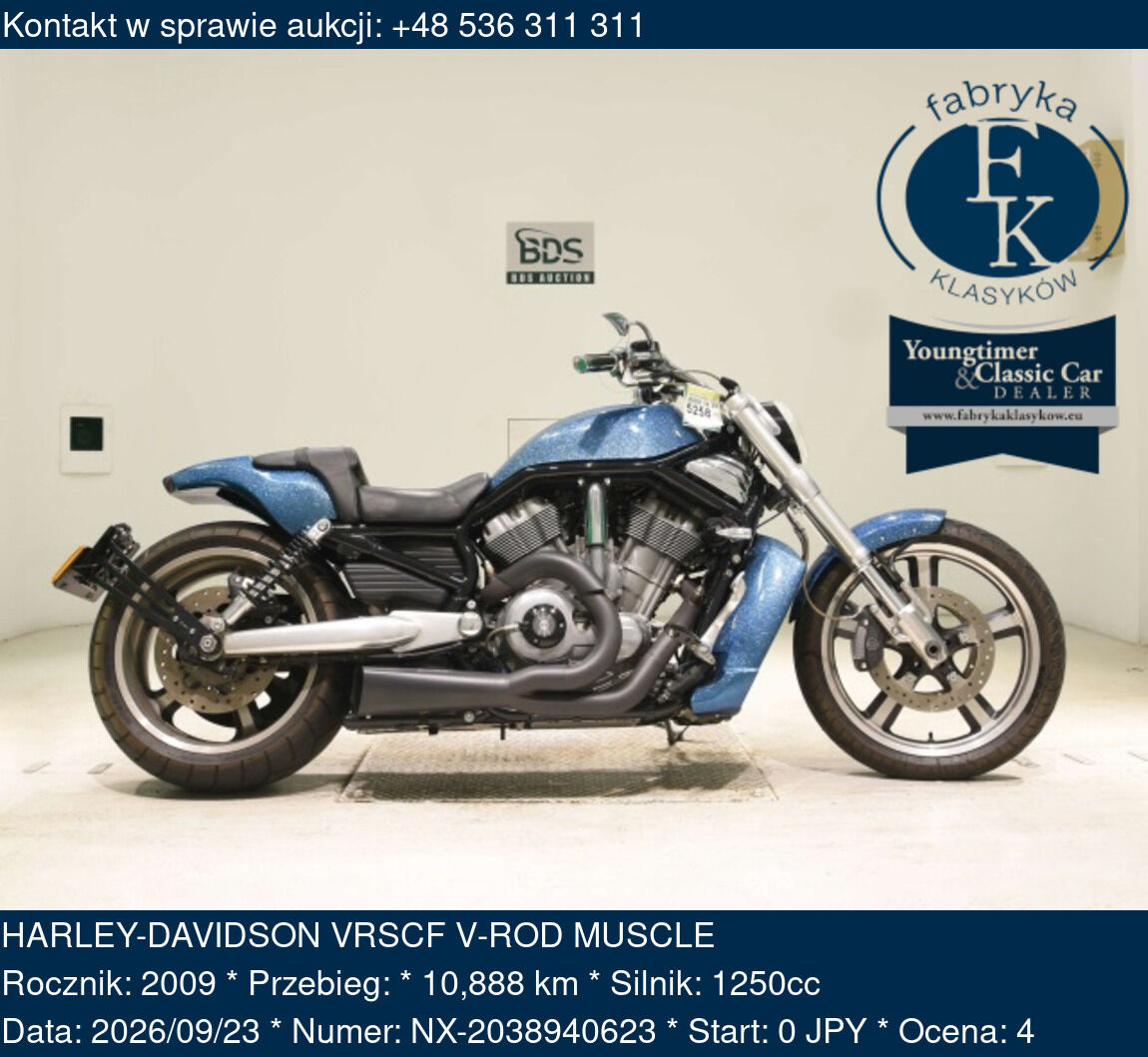 HARLEY-DAVIDSON VRSCF V-ROD MUSCLE 2009 - zdjęcie 2