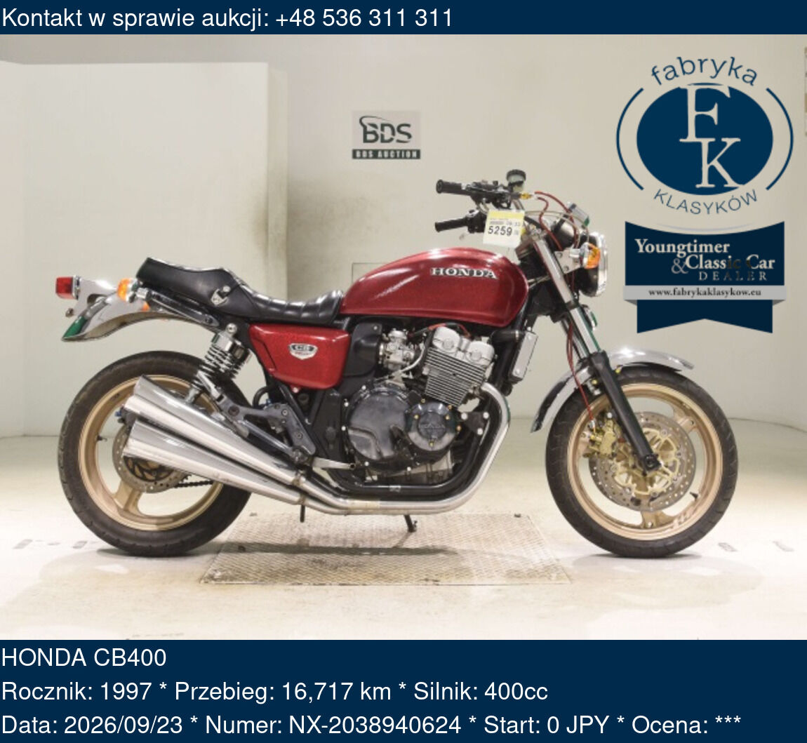 HONDA CB400 1997 - zdjęcie 2