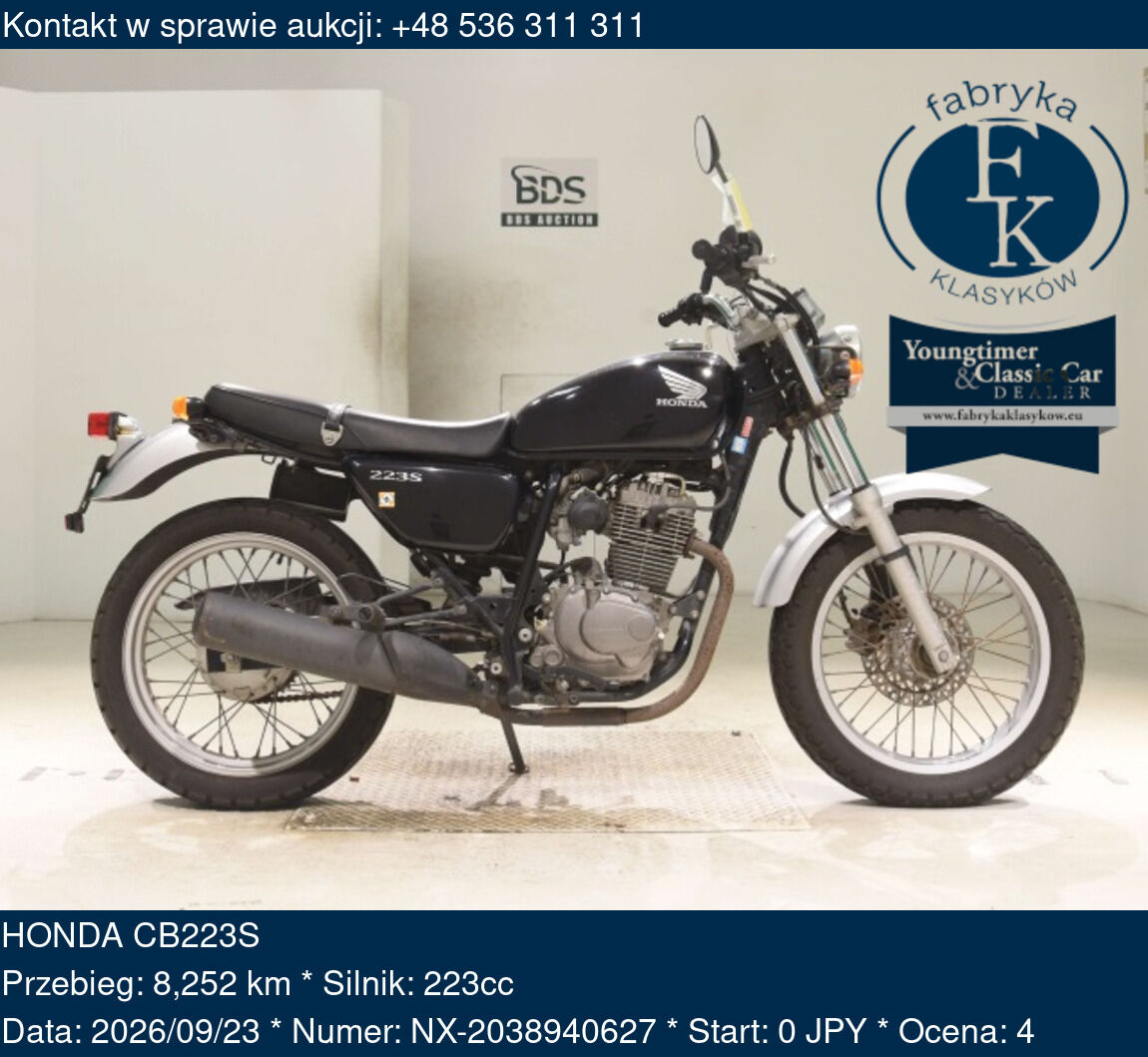 HONDA CB223S  - zdjęcie 2
