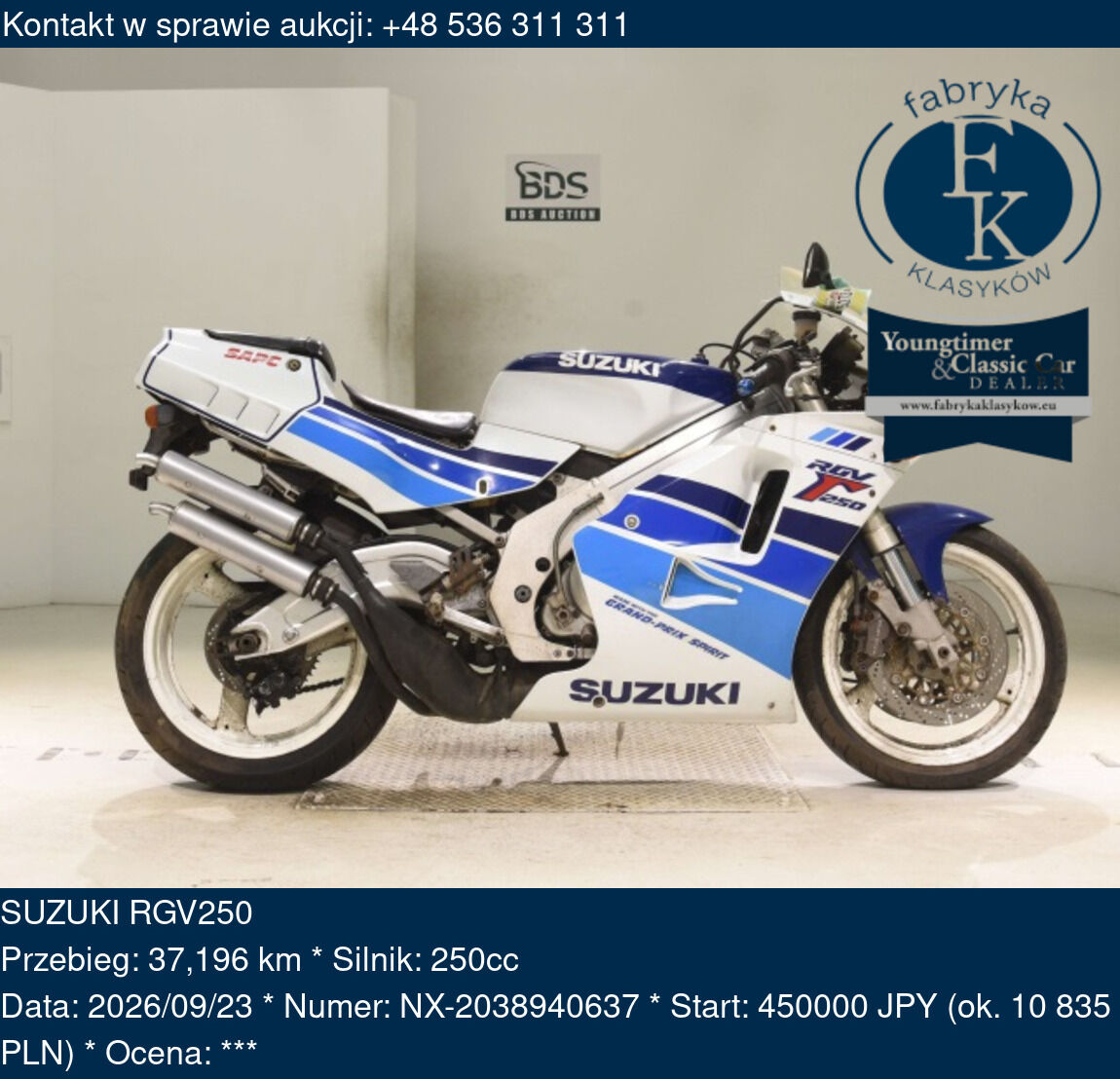 SUZUKI RGV250  - zdjęcie 2
