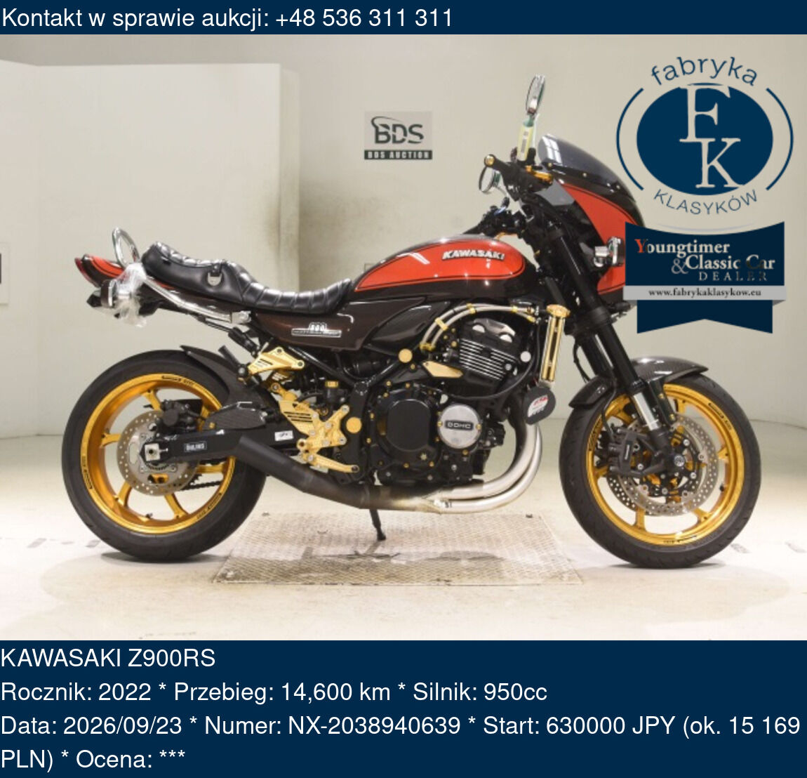 KAWASAKI Z900RS 2022 - zdjęcie 2