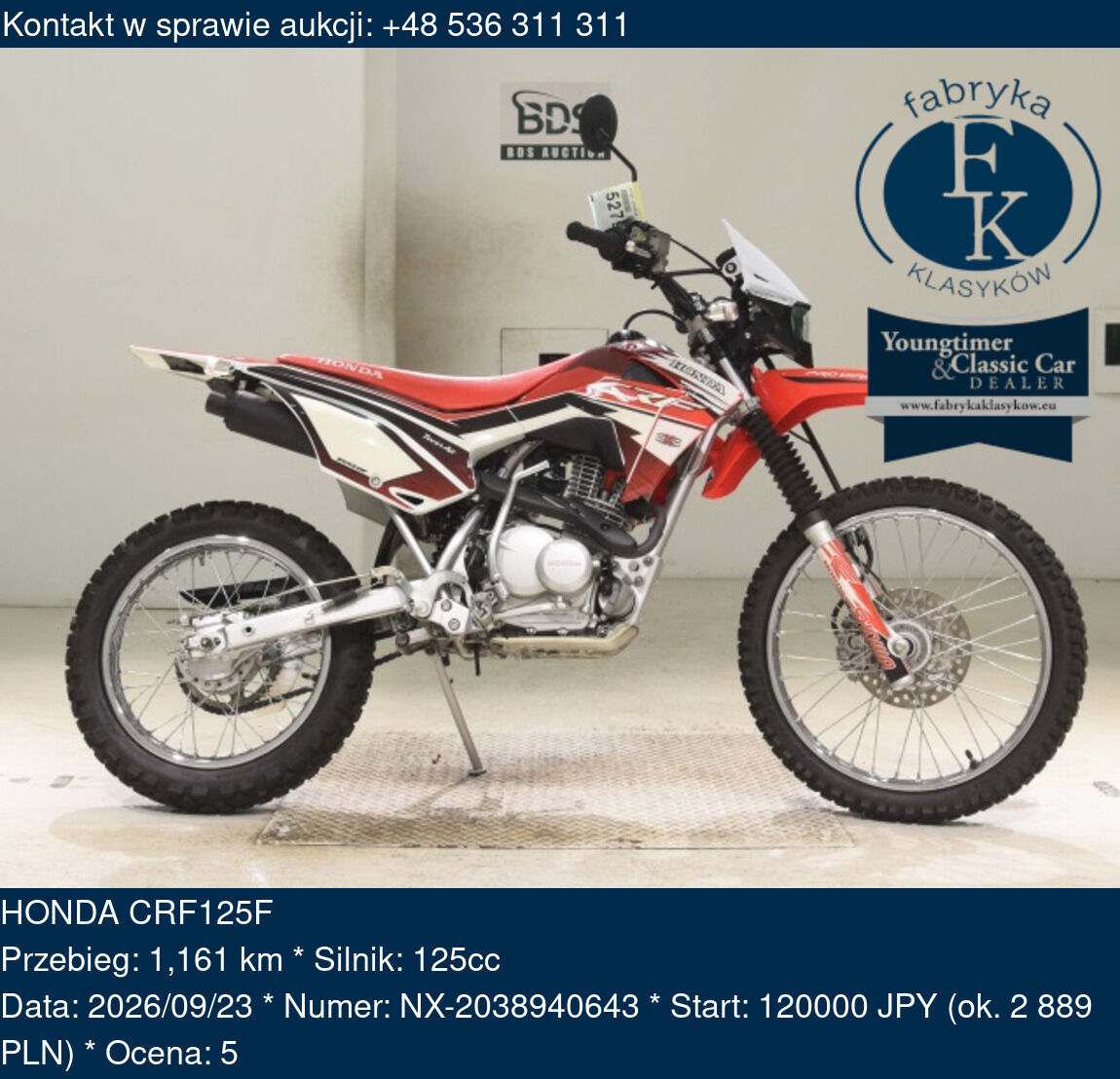 HONDA CRF125F  - zdjęcie 2