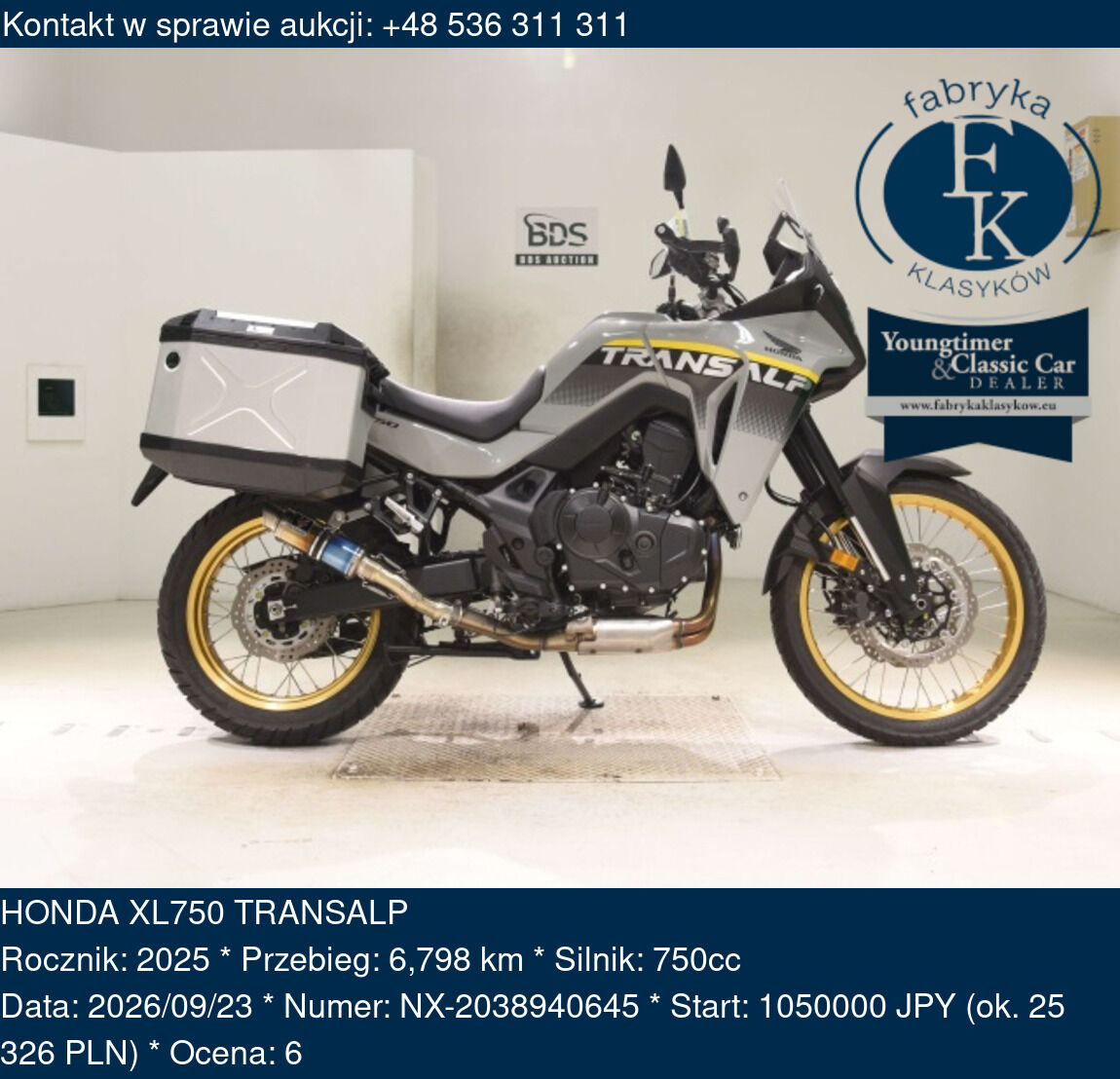 HONDA XL750 TRANSALP 2025 - zdjęcie 2