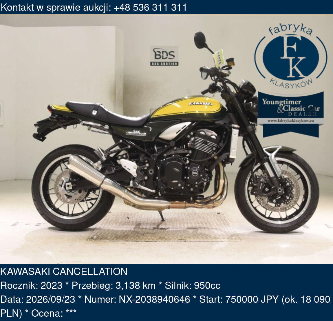KAWASAKI CANCELLATION 2023 - zdjęcie 2