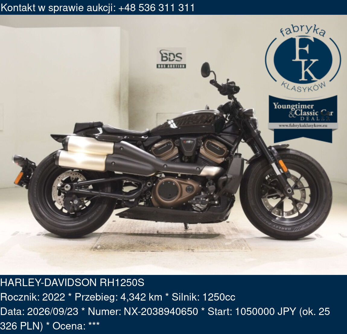 HARLEY-DAVIDSON RH1250S 2022 - zdjęcie 2