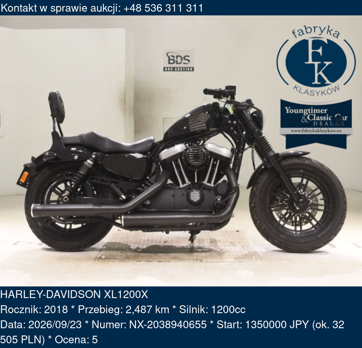 HARLEY-DAVIDSON XL1200X 2018 - zdjęcie 2
