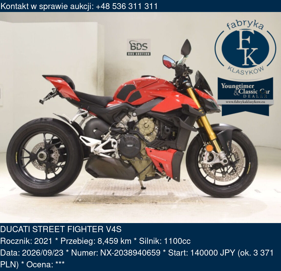 DUCATI STREET FIGHTER V4S 2021 - zdjęcie 2