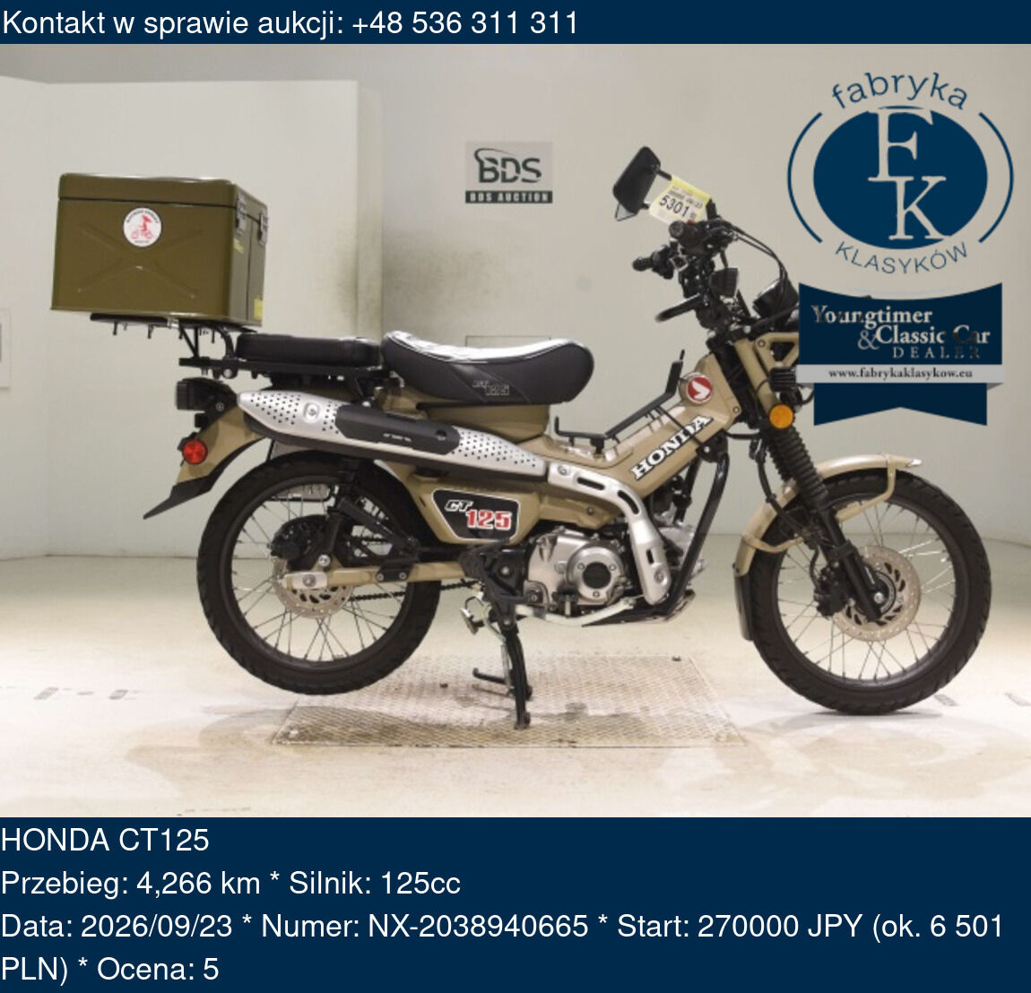 HONDA CT125  - zdjęcie 2